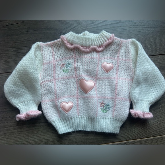 VINTAGE Embroidered Cradles Baby Girl Outfit 3-6 Months - Picture 2 of 6